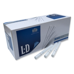 LD Blue King Size 250 Cigarette Filter Tubes